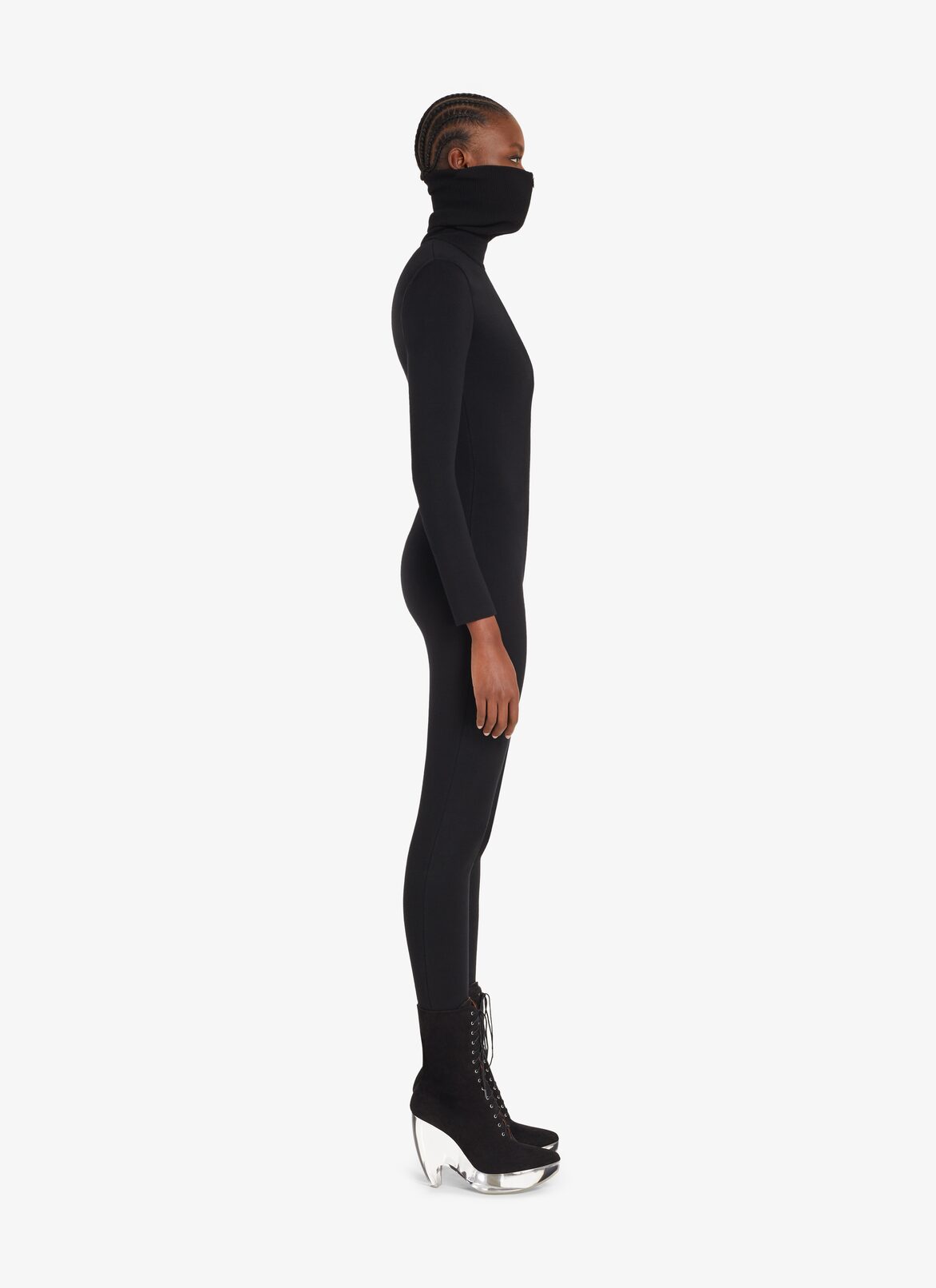 Minimalist Jumpsuit in wool ALAÏA BLACK MINIMALIST JUMPSUIT IN WOOL